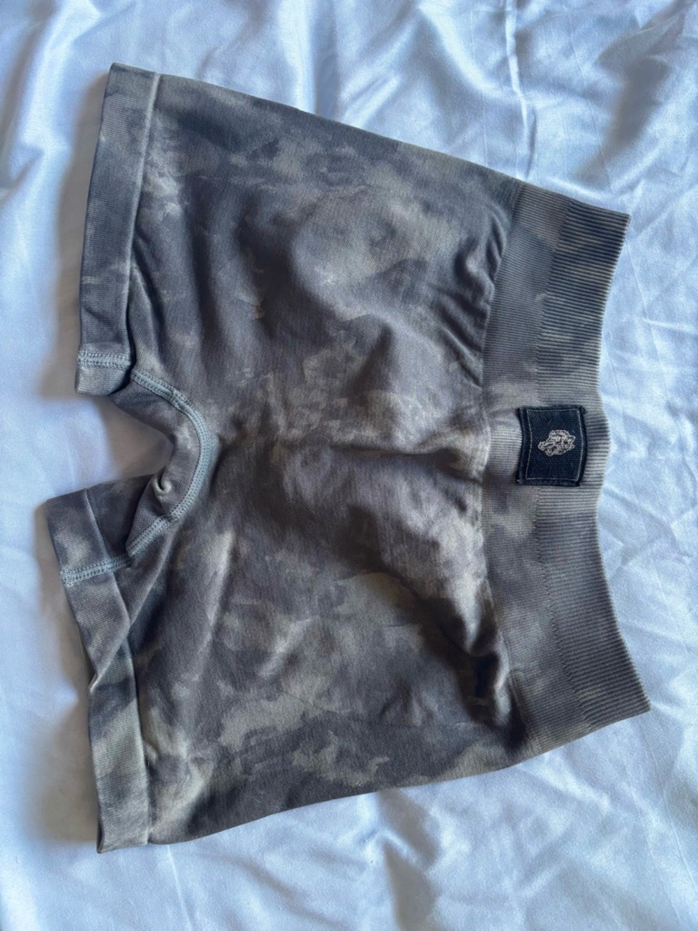 Darc Sport Katya Shorts in Gray Tie Dye